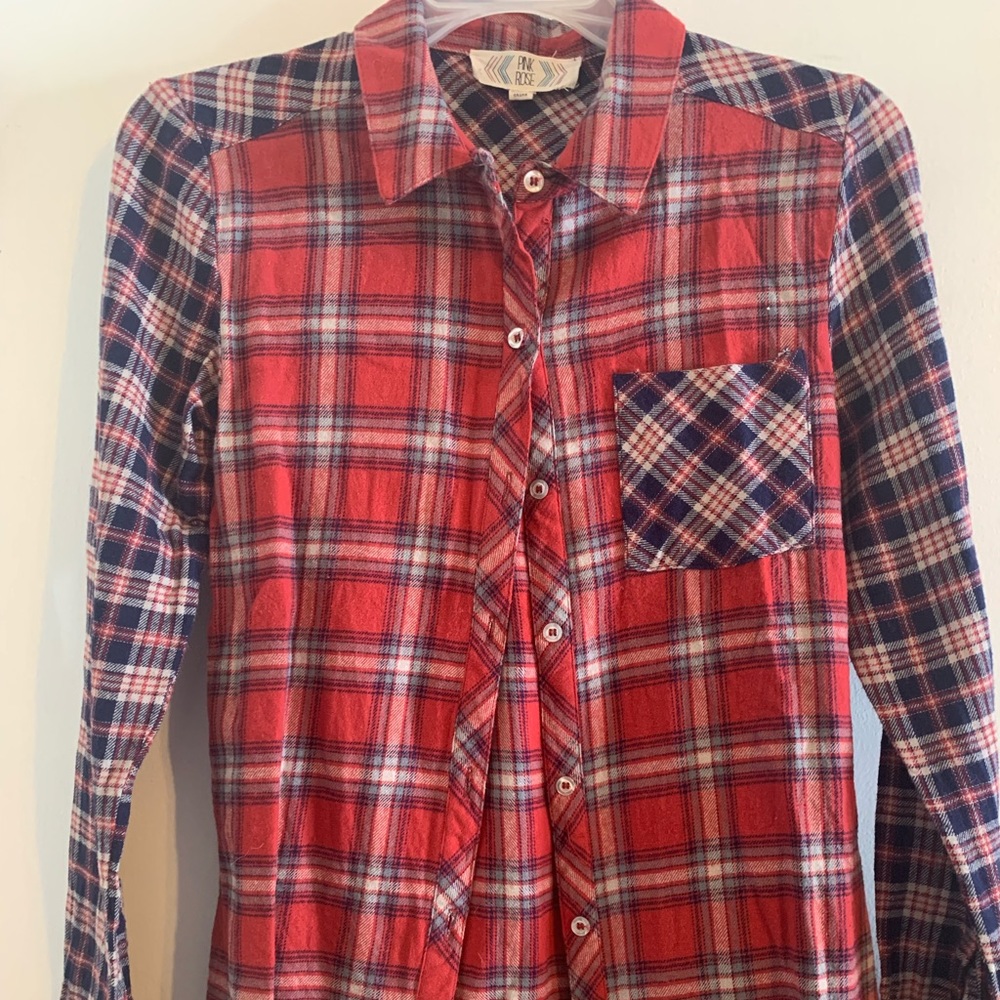 Pink Rose Flannel